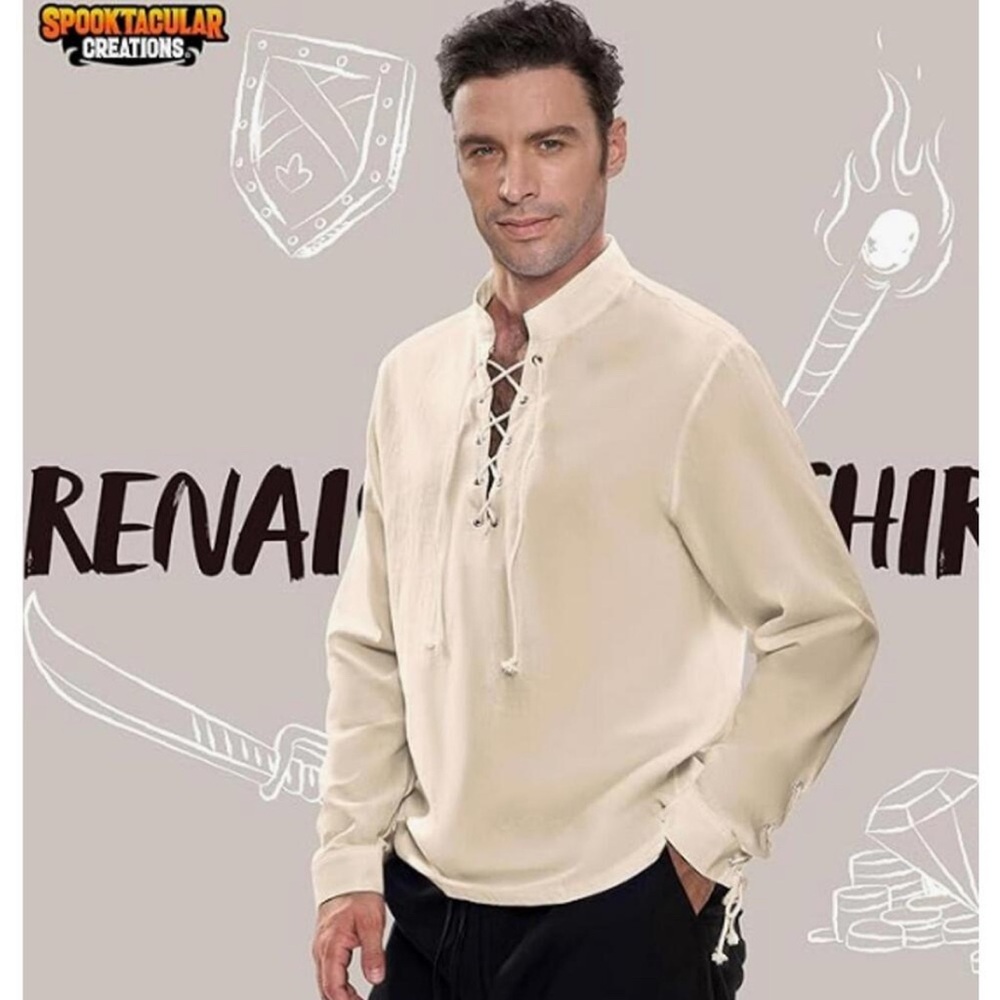 Men's Medieval Renaissance Pirate Costume Shirt